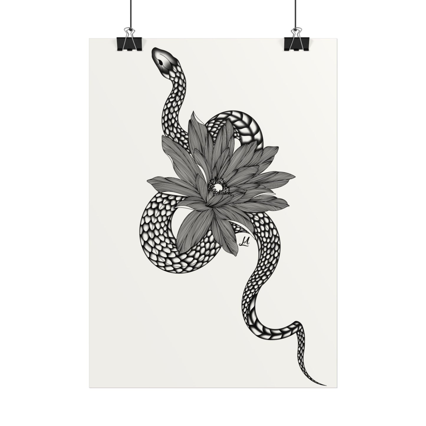Serpent & Flower artwork.