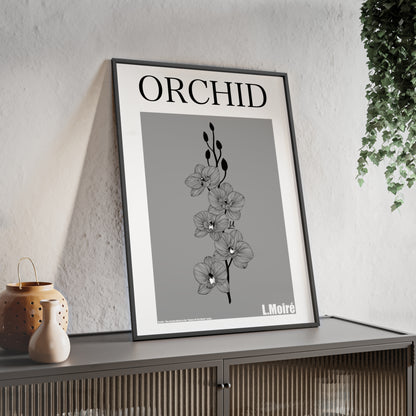Orchid - The second edition to the - Flowers Of The World - series. - Framed.