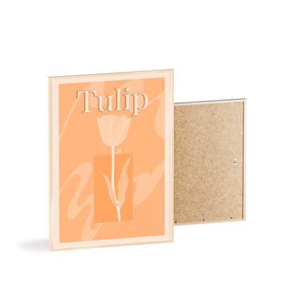 Tulip - The first edition to the - Flowers Of The World - serie. - Framed.