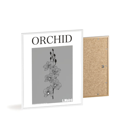 Orchid - The second edition to the - Flowers Of The World - series. - Framed.