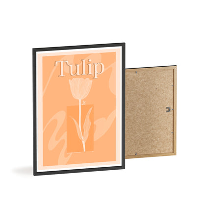 Tulip - The first edition to the - Flowers Of The World - serie. - Framed.