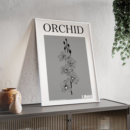 Orchid - The second edition to the - Flowers Of The World - series. - Framed.