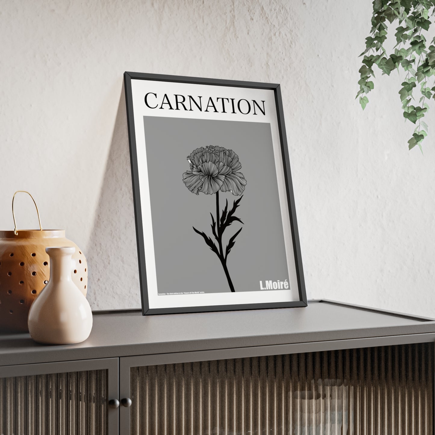 Carnation - The third edition to the - Flower Of The World - series.