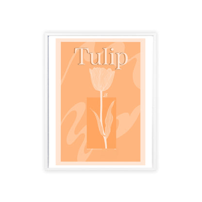Tulip - The first edition to the - Flowers Of The World - serie. - Framed.