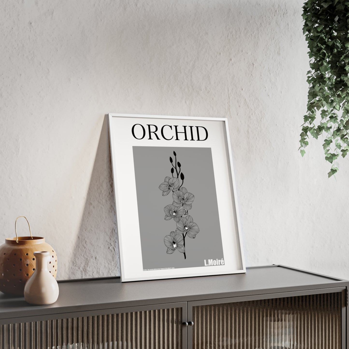 Orchid - The second edition to the - Flowers Of The World - series. - Framed.