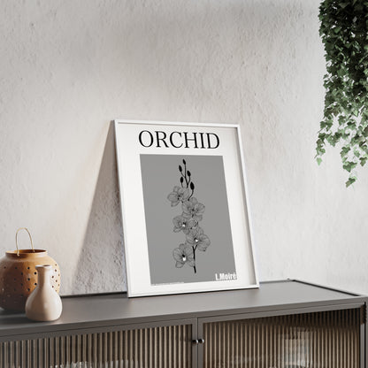 Orchid - The second edition to the - Flowers Of The World - series. - Framed.