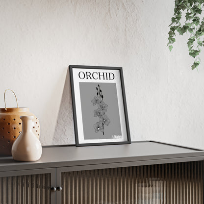 Orchid - The second edition to the - Flowers Of The World - series. - Framed.