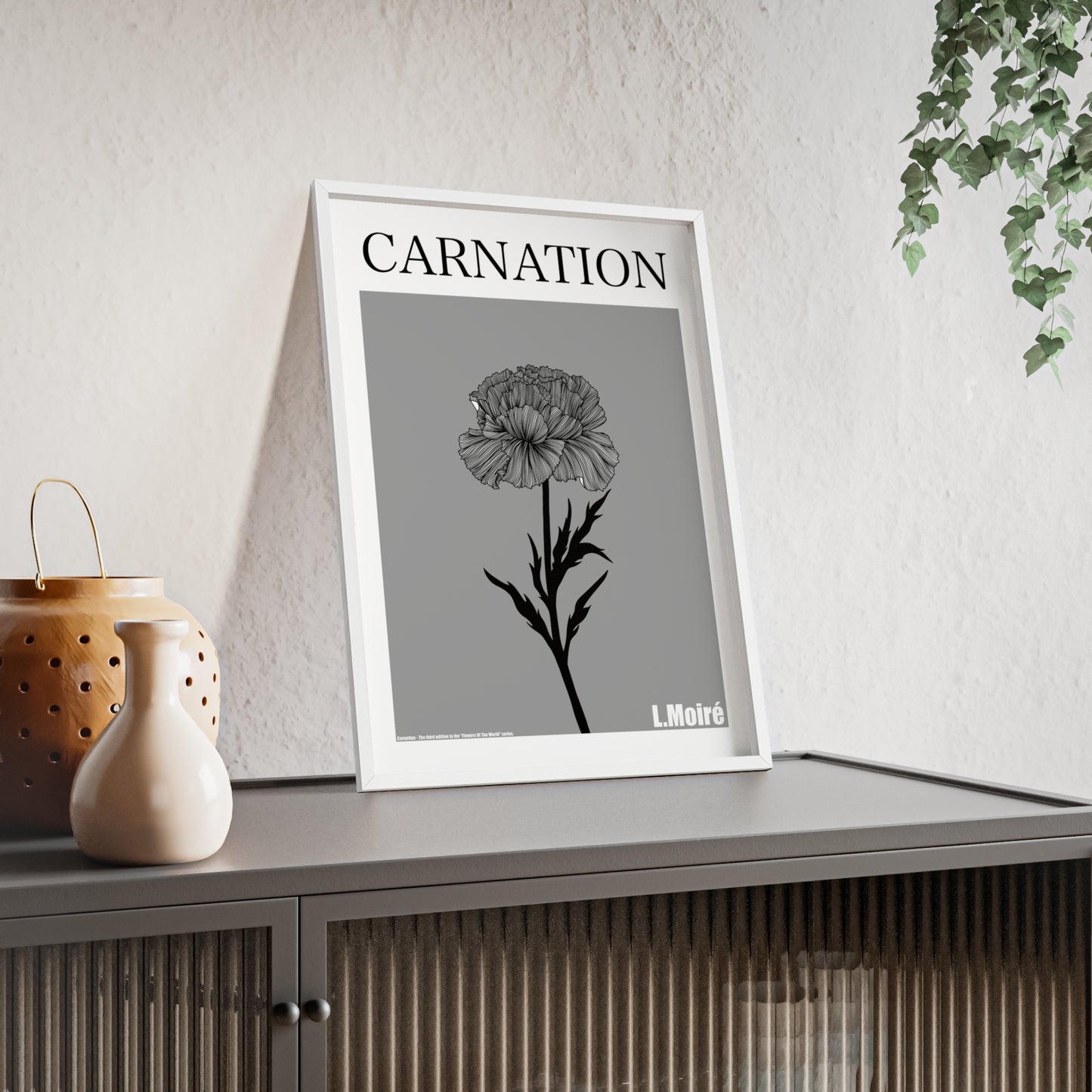 Carnation - The third edition to the - Flower Of The World - series.