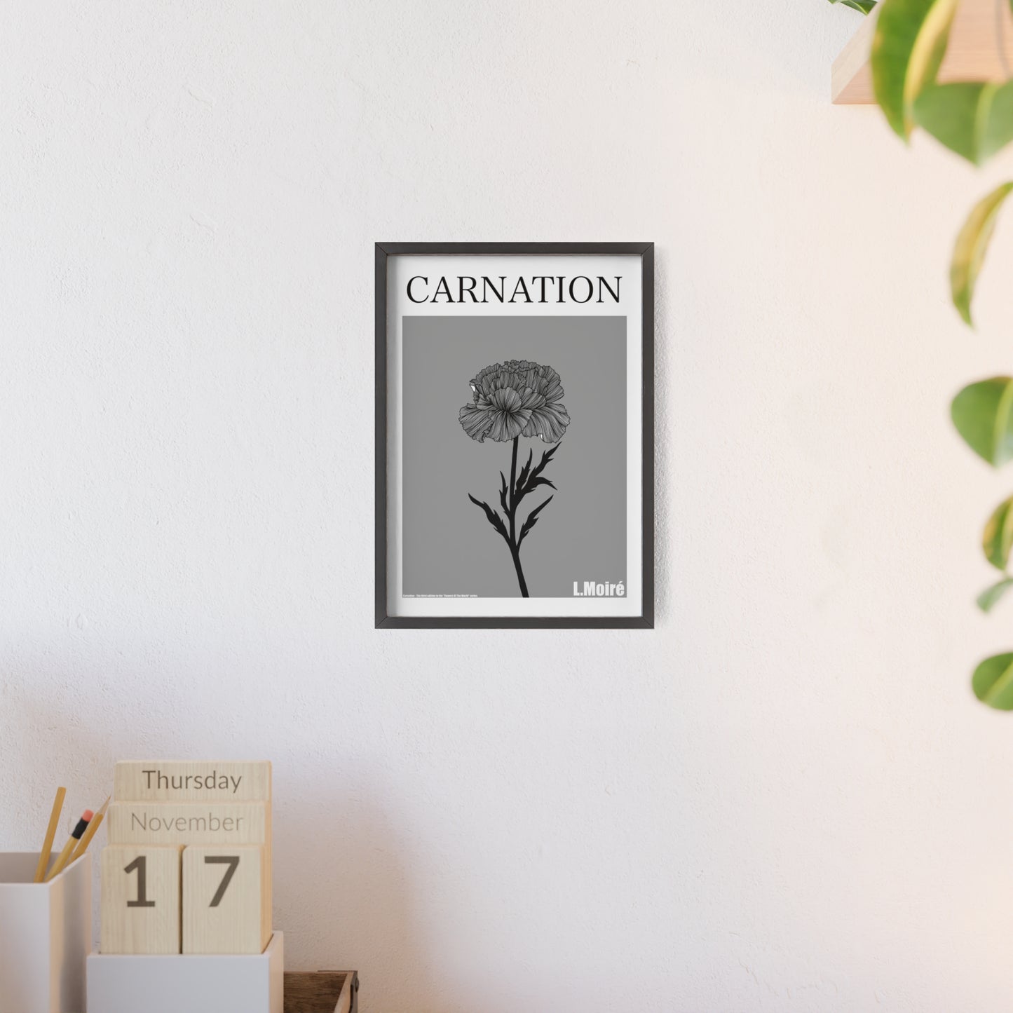 Carnation - The third edition to the - Flower Of The World - series.