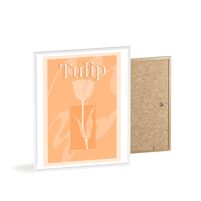 Tulip - The first edition to the - Flowers Of The World - serie. - Framed.