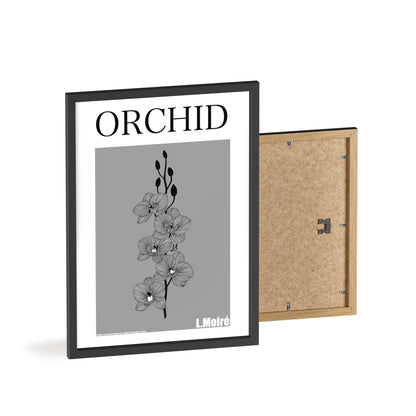 Orchid - The second edition to the - Flowers Of The World - series. - Framed.