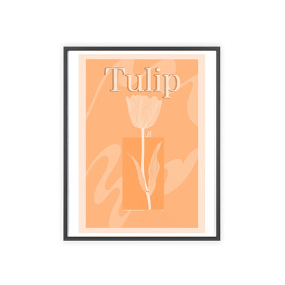 Tulip - The first edition to the - Flowers Of The World - serie. - Framed.