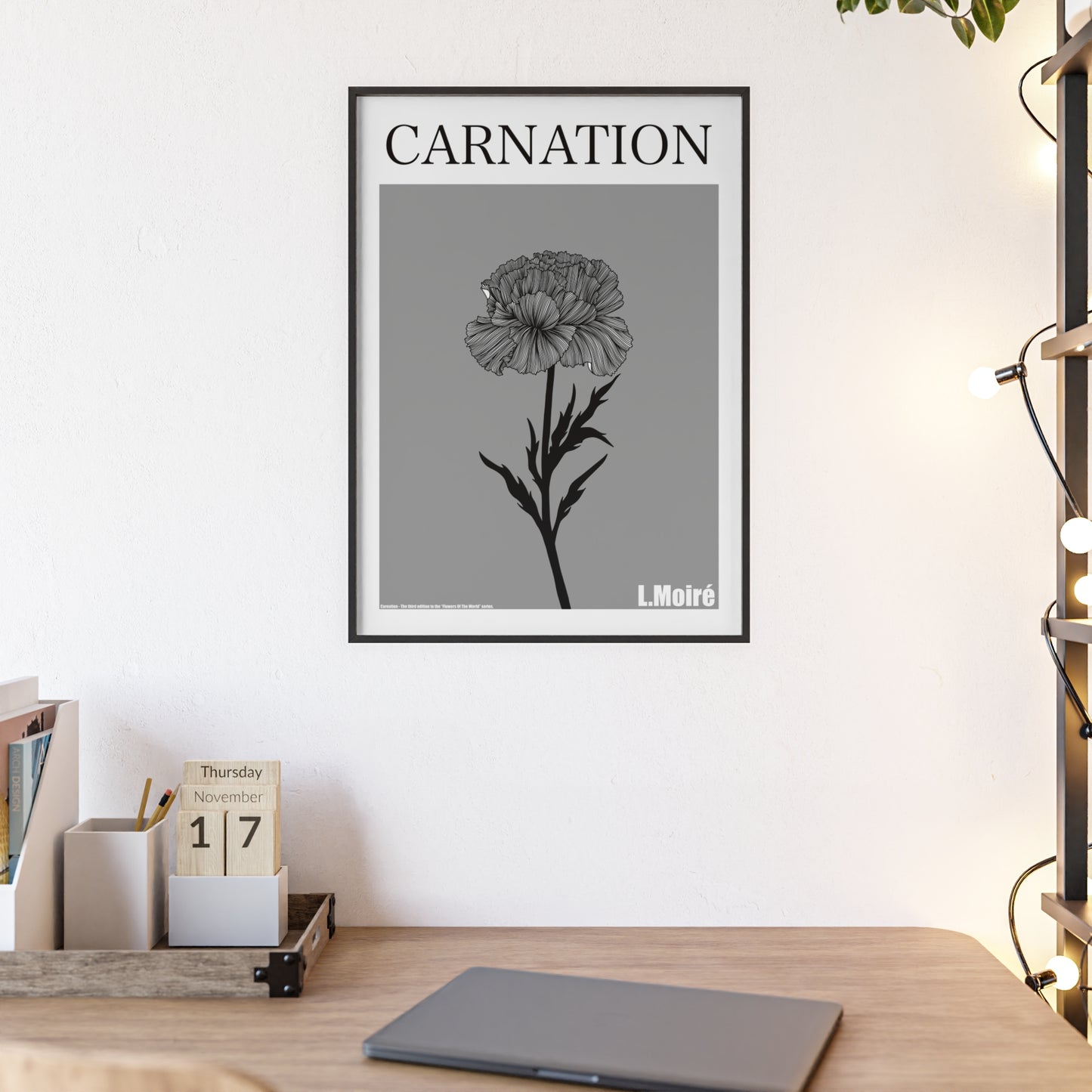 Carnation - The third edition to the - Flower Of The World - series.