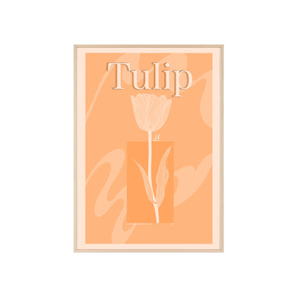 Tulip - The first edition to the - Flowers Of The World - serie. - Framed.