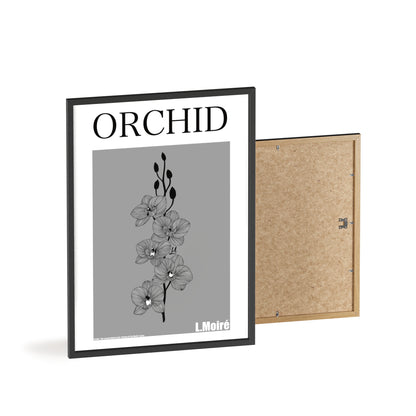 Orchid - The second edition to the - Flowers Of The World - series. - Framed.