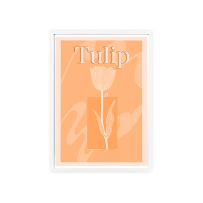 Tulip - The first edition to the - Flowers Of The World - serie. - Framed.
