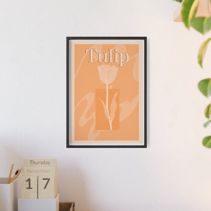 Tulip - The first edition to the - Flowers Of The World - serie. - Framed.