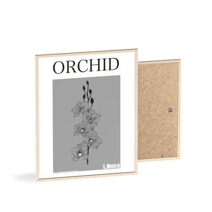 Orchid - The second edition to the - Flowers Of The World - series. - Framed.