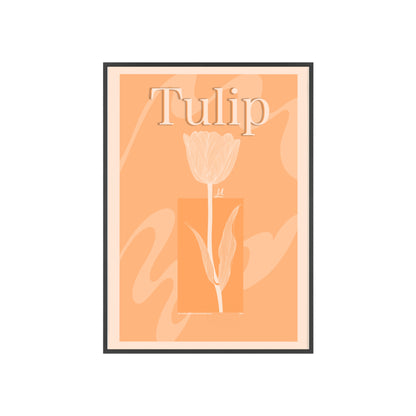Tulip - The first edition to the - Flowers Of The World - serie. - Framed.