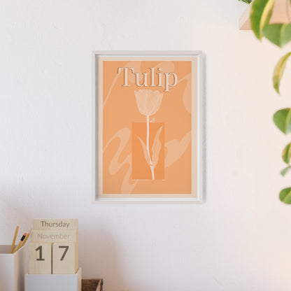 Tulip - The first edition to the - Flowers Of The World - serie. - Framed.