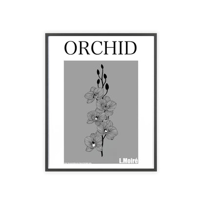 Orchid - The second edition to the - Flowers Of The World - series. - Framed.