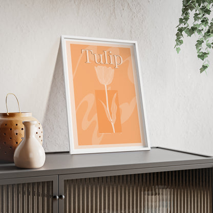 Tulip - The first edition to the - Flowers Of The World - serie. - Framed.