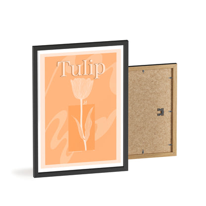 Tulip - The first edition to the - Flowers Of The World - serie. - Framed.