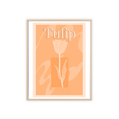 Tulip - The first edition to the - Flowers Of The World - serie. - Framed.
