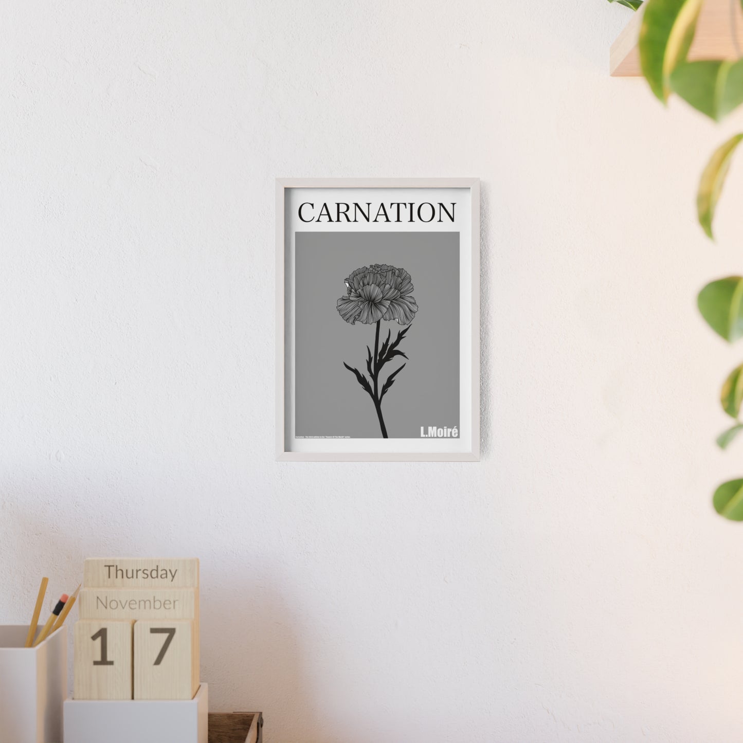Carnation - The third edition to the - Flower Of The World - series.