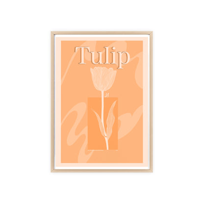 Tulip - The first edition to the - Flowers Of The World - serie. - Framed.