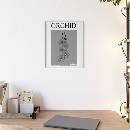 Orchid - The second edition to the - Flowers Of The World - series. - Framed.
