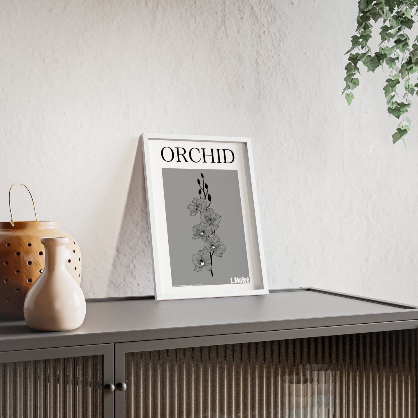 Orchid - The second edition to the - Flowers Of The World - series. - Framed.