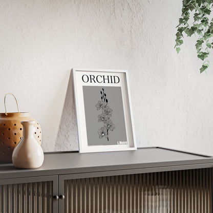 Orchid - The second edition to the - Flowers Of The World - series. - Framed.