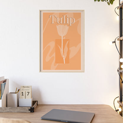 Tulip - The first edition to the - Flowers Of The World - serie. - Framed.