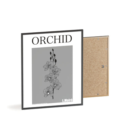 Orchid - The second edition to the - Flowers Of The World - series. - Framed.