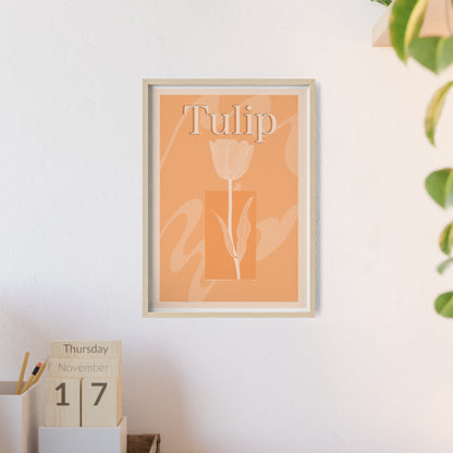 Tulip - The first edition to the - Flowers Of The World - serie. - Framed.