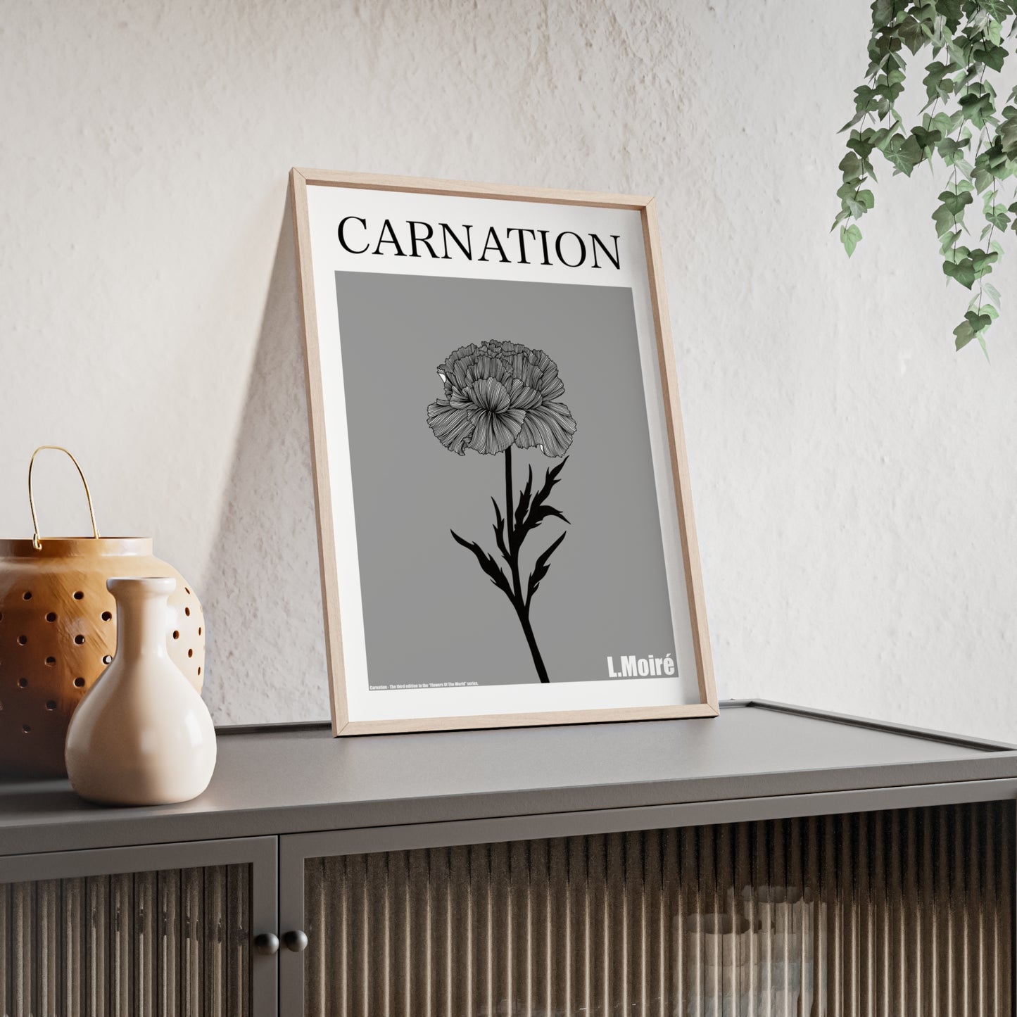 Carnation - The third edition to the - Flower Of The World - series.