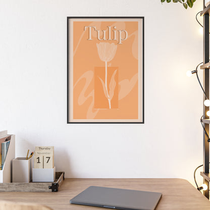 Tulip - The first edition to the - Flowers Of The World - serie. - Framed.