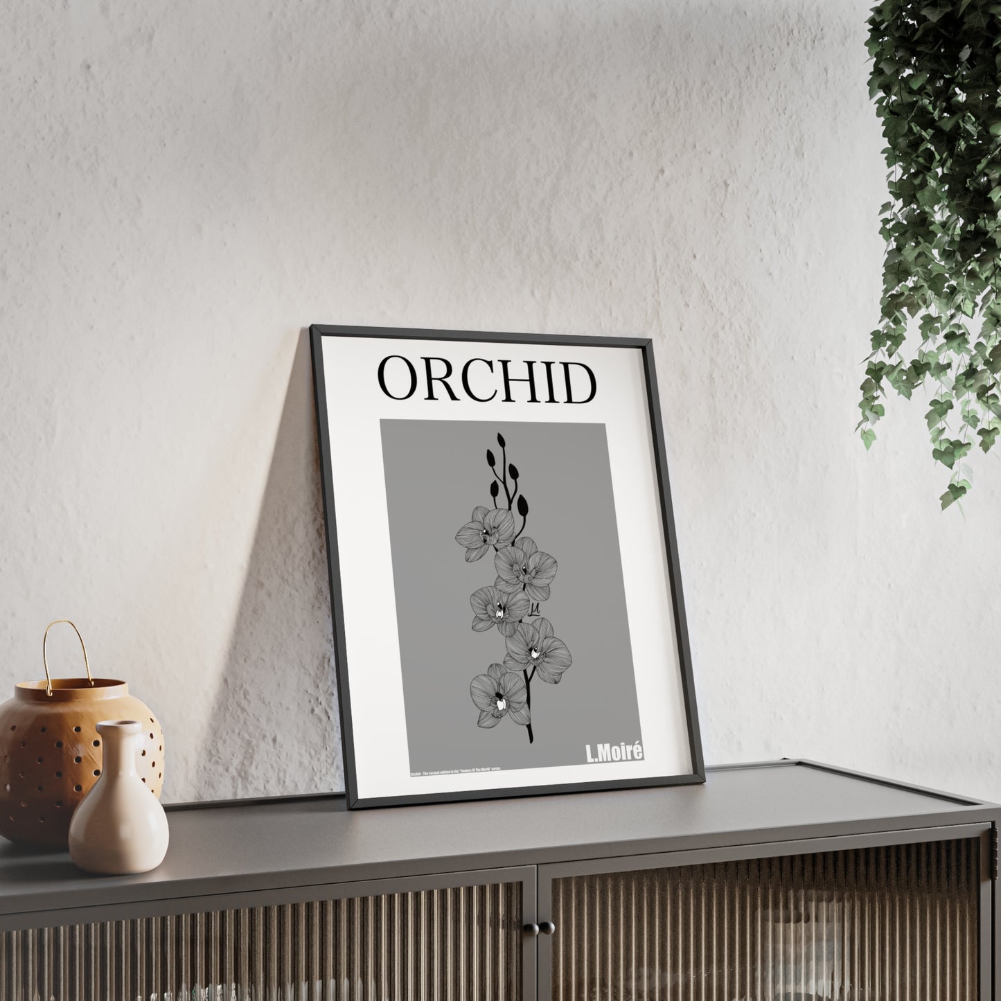 Orchid - The second edition to the - Flowers Of The World - series. - Framed.