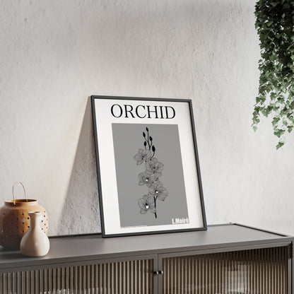 Orchid - The second edition to the - Flowers Of The World - series. - Framed.