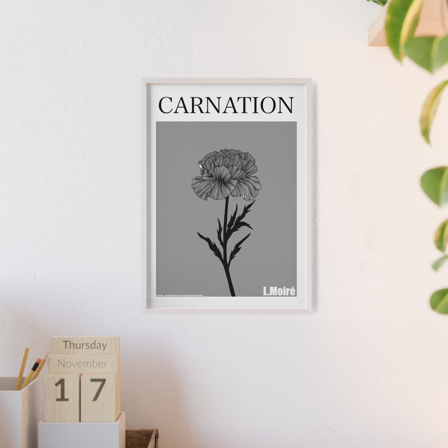 Carnation - The third edition to the - Flower Of The World - series.